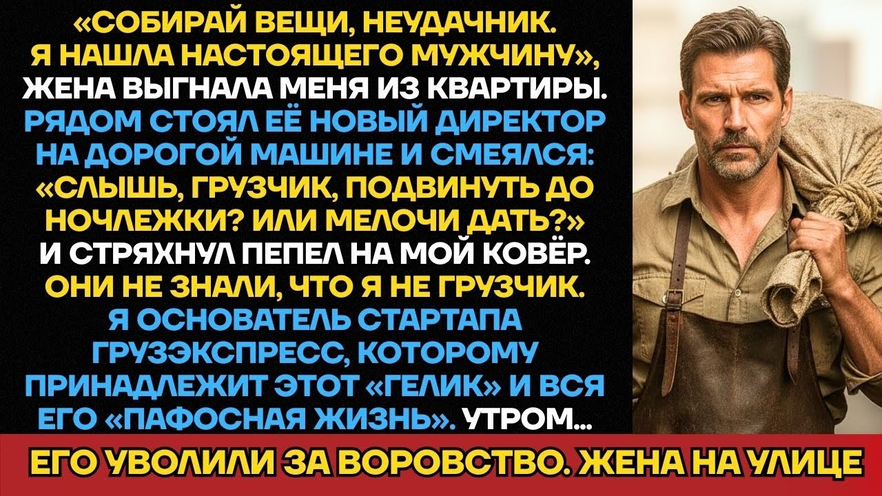 «Ты Всего Лишь Грузчик!» — Жена Ушла К Директору. Она Не Знала, Что Я Основатель Стартапа, А Он...
