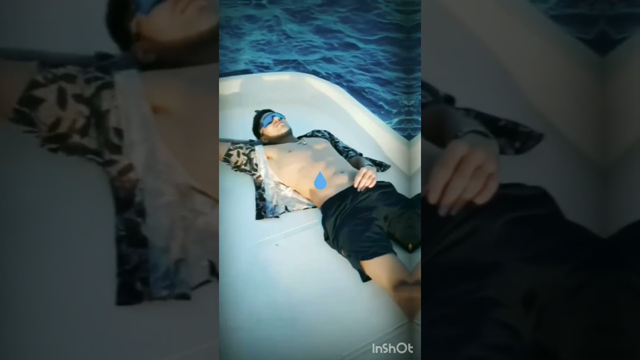 Shubhman Gill having fun in the water.