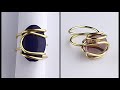 Wire wrapped stone ring tutorial