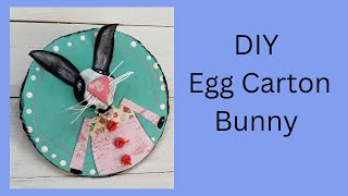 Whimsical Bunny Portrait Sculpture | Easy Upcycled Art for All Ages