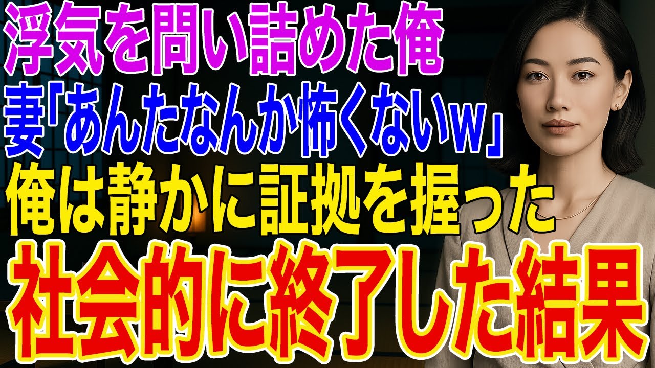 【修羅場】浮気を問い詰めると間男が暴れ出した。妻「あんたなんか怖くないｗ」俺「怨みは必ず晴らす」➡2人の職場と実家に証拠を送りつけ社会的に切断した結果ｗ