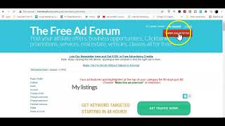 Free Classified Ads Posting Software Gets Free Traffic To Your Website & Affiliate Link