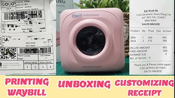 Paperang P1 Portable Bluetooth Thermal Printer Unboxing Printing Receipt Waybill Installing Review