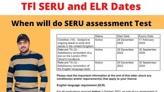 TfL SERU Exam Dates/TFL SERU training /SERU SA PCO, SERU assessment test,seru info