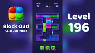 Block Out Level 196 Walkthrough 🧩 | All Levels Solution | Mini Boss