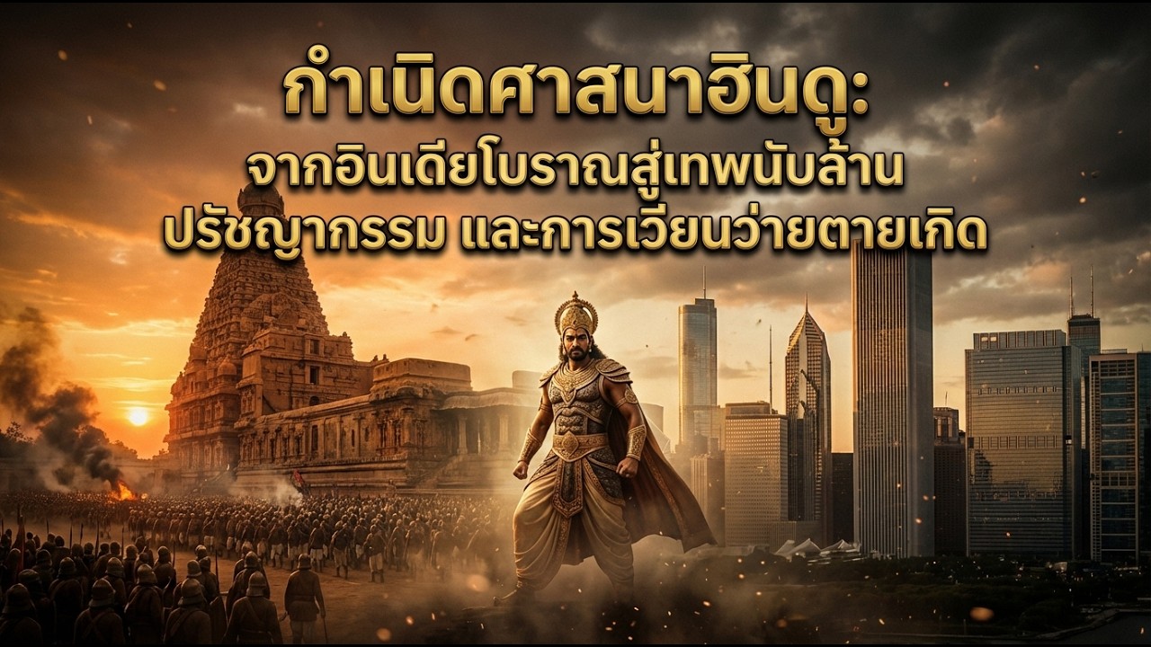 กำเนิดศาสนาฮินดู : จากอินเดียโบราณสู่เทพนับล้าน ปรัชญากรรม และการเวียนว่ายตายเกิด