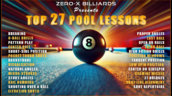 Master Pool Like a Pro: Top 27 Lessons for Pool Players