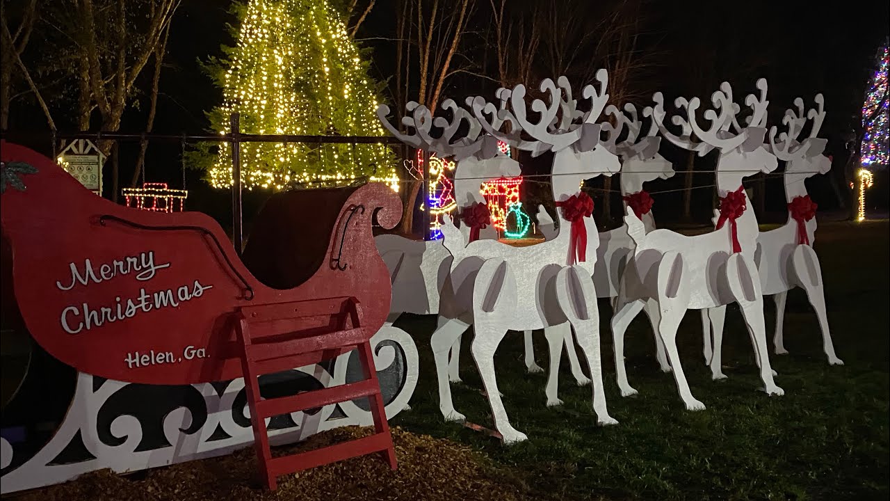 A walk around Helen, to see the beautiful Christmas lights of