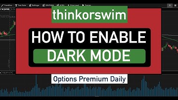 thinkorswim tutorial how to enable dark mode and light mode toggle