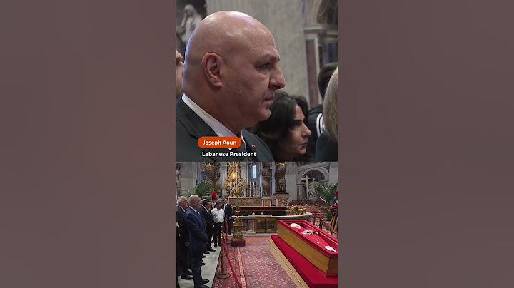 World leaders visit pope's coffin