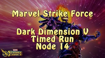 Marvel Strike Force | Dark Dimension 5 | Timed Run | Node 14