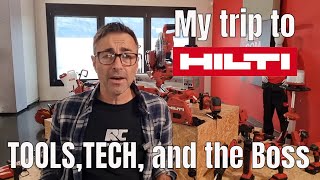 A visit to see Hilti, some of the tools, fastenings and technology and I met the Boss!!!