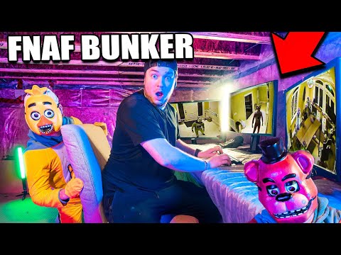 FNAF TREEHOUSE FORT! 📦😱 Scary Real Life Five Nights At Freddy's