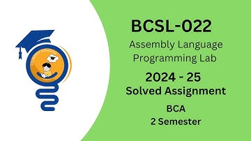 BCSL- 022 Solved assignment | 2024-25 | bca 2 sem | ignou assignments | pdf