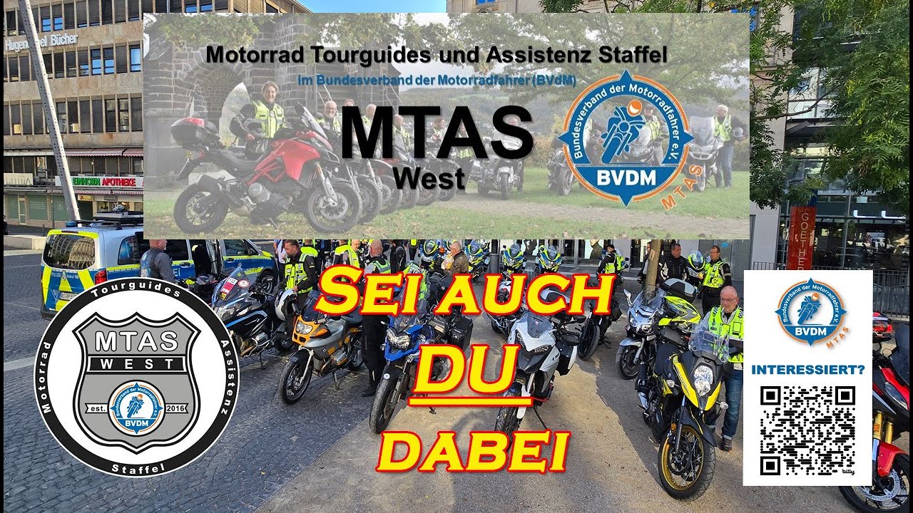 MTAS - West I Motorrad Tourguides und Assistenz Staffel im BVDM I Fellows Ride Frankfurt 2025