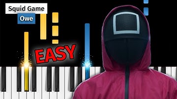 Squid Game OST - "Owe" - EASY Piano Tutorial