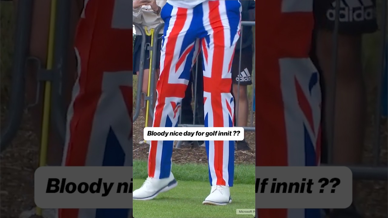 These pants from Ian Poulter 🇬🇧 #livgolf #ianpoulter