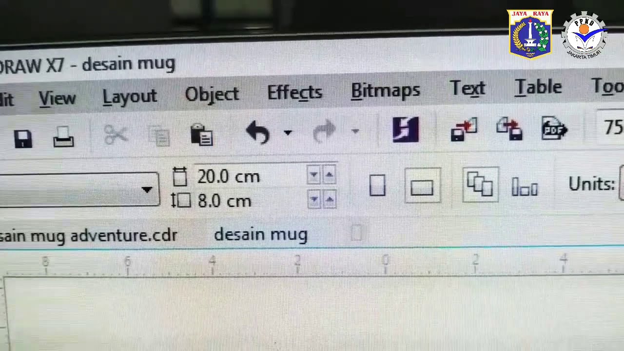  Tutorial  cara Mal Desain  Mug  dengan  Coreldraw  x7 YouTube