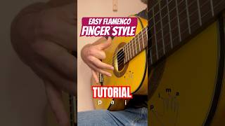 EASY FLAMENCO FINGERSTYLE TUTORIAL #shorts