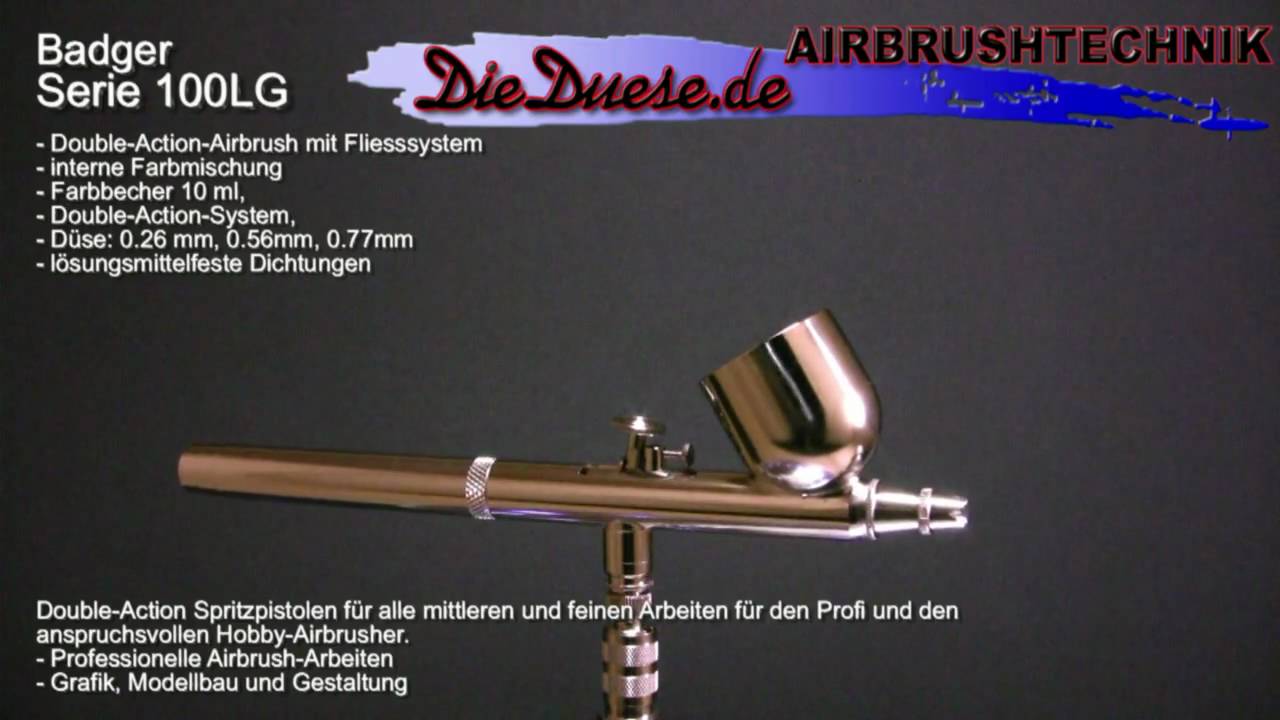 Airbrush Badger 100LG, Airbrush Archive presented by DieDuese.de YouTube