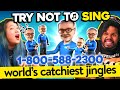 Adults React To Try Not To Sing Challenge | Commercial Jingles (Stanley Steemer, Empire & More!)