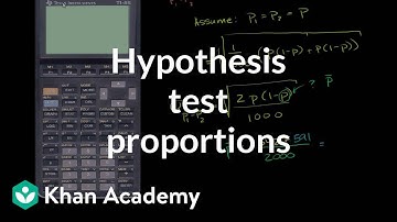 Hypothesis test comparing population proportions | Probability and Statistics | Khan Academy