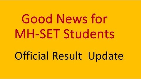 MH-SET RESULT OFFICIAL UPDATE held on 26 march 2023