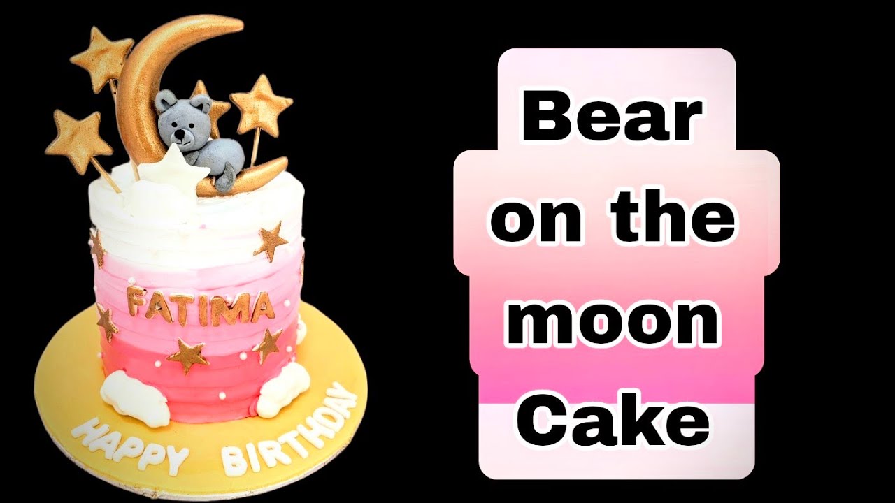 Bear on the moon Cake 2023 || Twinkle Twinkle Littel Star Theme Cake || Chef Usman Haider