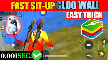FAST SIT-UP GLOO WALL IN BLUESTACKS 5🔥 ||U-Fun Gaming