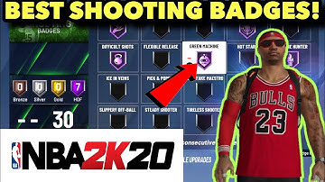 NBA 2K20 | BEST SHOOTING BADGES FOR ANY BUILD! | How To Shoot Better And Get More Greens!
