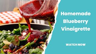 Home Fresh Blueberry Vinaigrette Salad Dressing Resimi