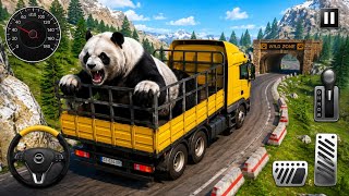 Wild Panda Transport Truck Simulator Gameplay | Angry Panda Cargo Truck Game  screenshot 4