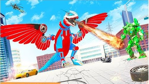 Flying Dino Transform Robot Part-2 | Amazing Dinosaur Robot Android GamePlay | By Game Crazy