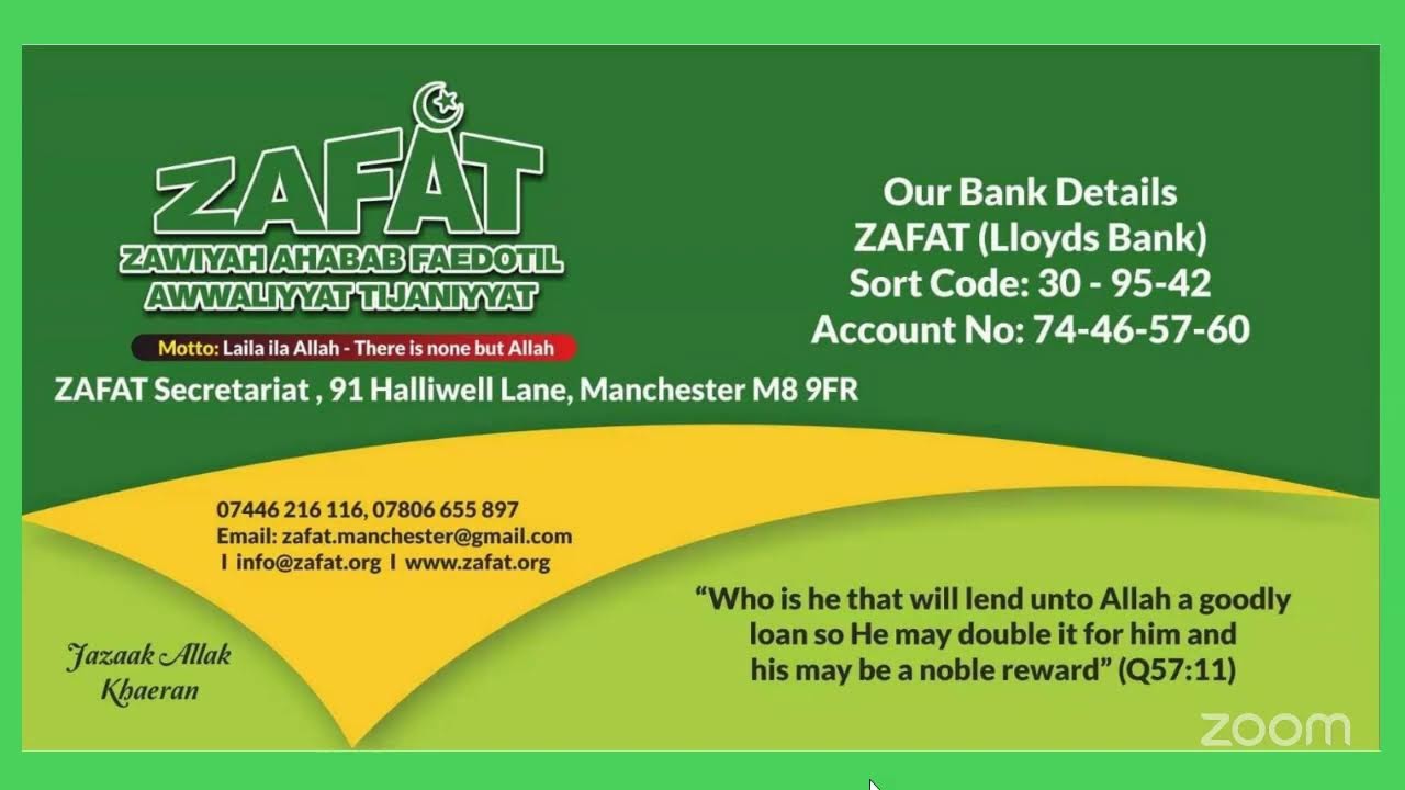 Tafsir Qur'an & Daily Wazifah and Evening Adhkars