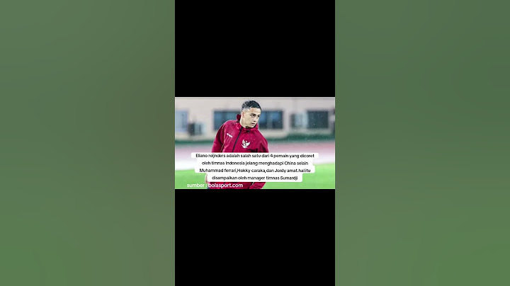 Eliano reijnders adalah salah satu dari 4 pemain yang dicoret oleh timnas Indonesia jelang...
