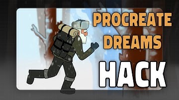 Procreate Dreams Hack - Keyframe Anticipation (moving background)  and Fill duration