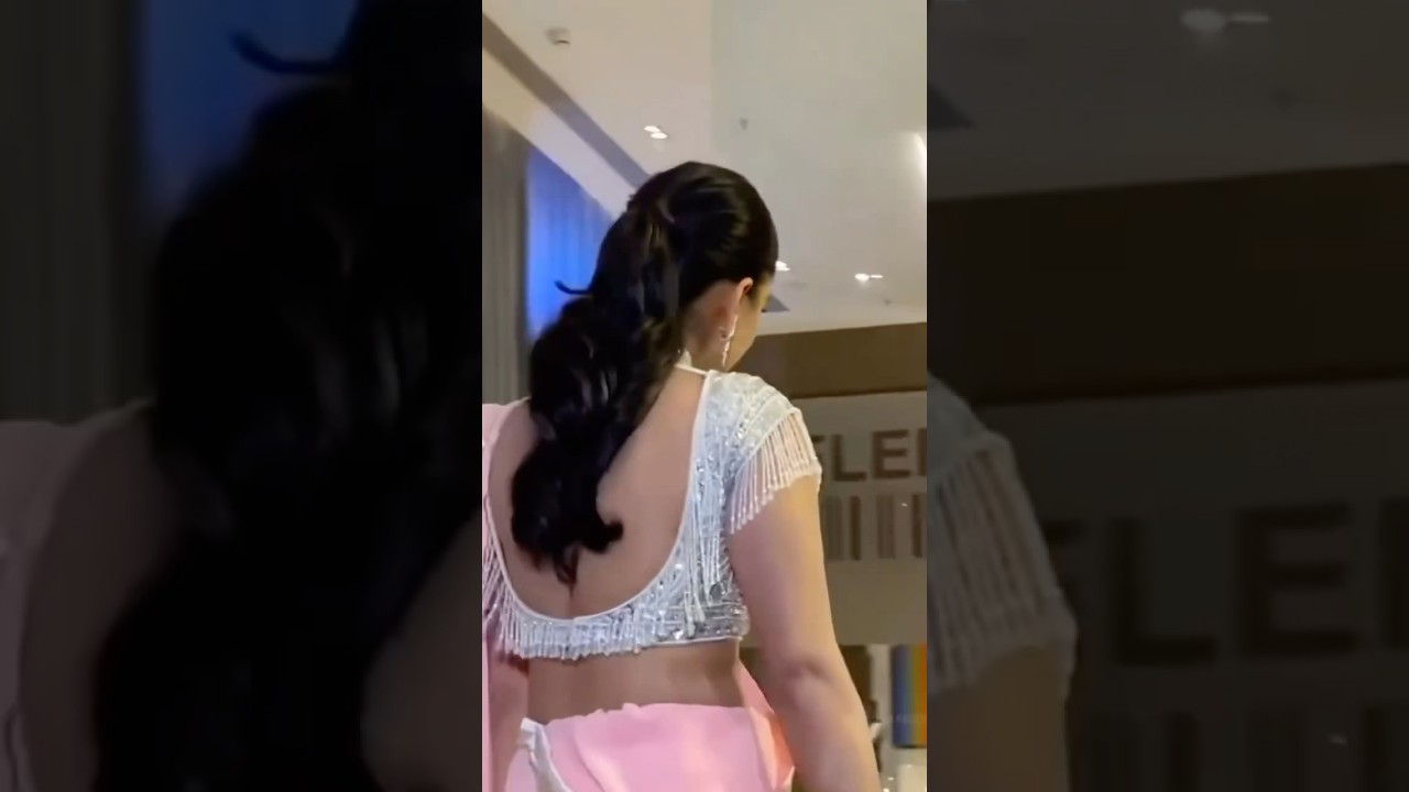 Radhika Merchant 🌸👑 | Elegant in Pink Saree ✨ | Abu Jani Sandeep Khosla Party 🌟💖