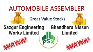 SAZEW / GHNL Great Value Stocks (Automobiles Assembler Sector)