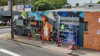 Revitalisation of Edwardstown - Timelapse of Mural