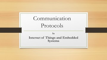 Communication and Interfacing Techniques for IoT and Embedded Systems Part 1