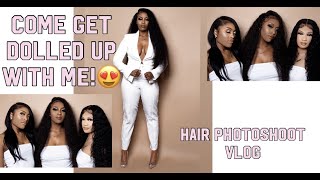 Come get dolled up with me😍 From 0-10 Hair Photoshoot Vlog!