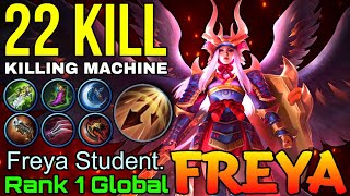 22 Kills Freya Monster EXP Laner - Top 1 Global Freya by Freya Student. - Mobile Legends