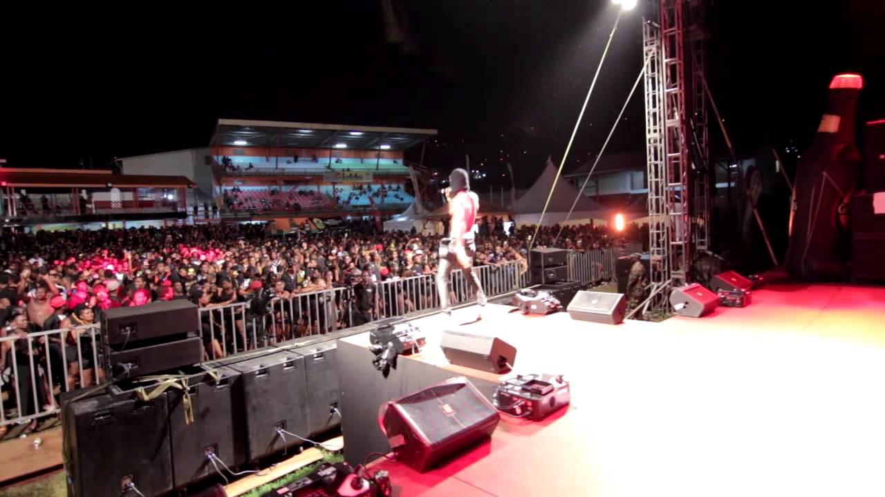 VINCY MAS 2014 - Problem Child performing No Discipline live at Black Rave . (clip)