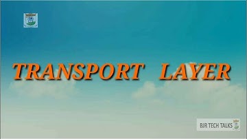 Transport Layer|Computer Networks|Sudhakar