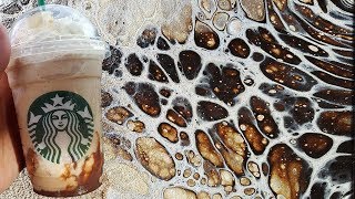 Starbucks S&#39;mores Frappuccino Acrylic Pour