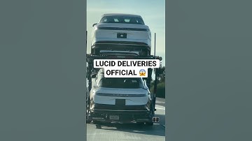 LUCID DELIVERIES OFFICIAL 😱 #lucid #shorts
