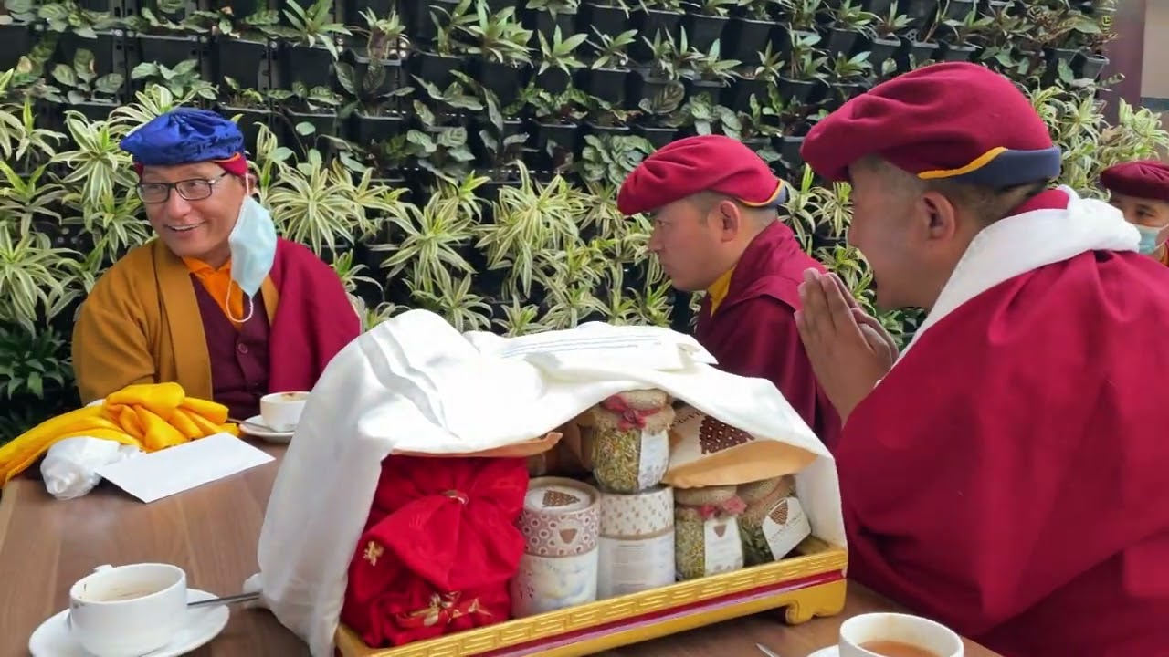 Gyalwang Drukpa and DrukpaThuksey Rinpoche in Nepal 2023.