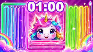 1 Minute Unicorn Timer Bomb 🦄💣 | Countdown Timer | Classroom, Study & Games