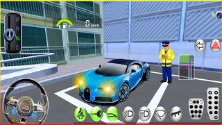 New Bugatti Chiron Car Driving Simulator 🔥 3d Driving Class Apartment - Android Gameplay screenshot 5