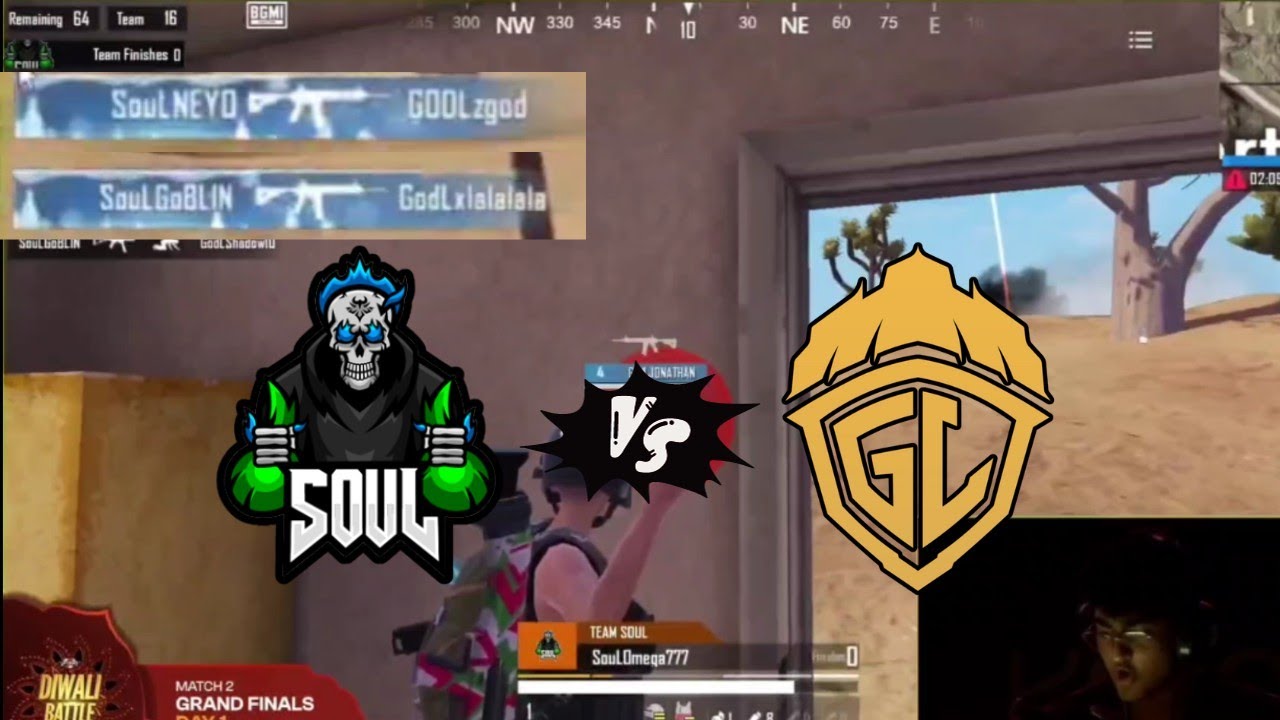 Team SouL VS Team GodLike | 4v4 Fight | Upthrust esports lan - YouTube